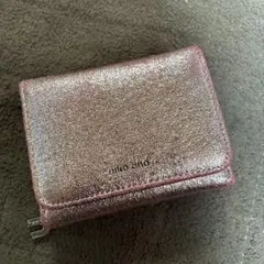 miko and メタリックピンク 二つ折り財布