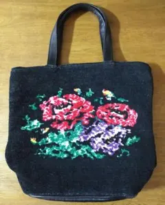 セール✨フェイラー（FEILER）ハンドバッグ　黒色　花柄　未使用　美品