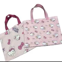 Hello Kitty レッスンバッグ キルティング サンリオ　キティちゃん