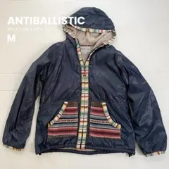 【美品】ANTIBALLISTIC ジャンパー もこもこ ボア M ネイビーのサムネイル