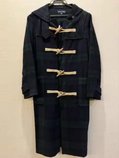 RALPH LAUREN ロングダッフルコート タータンチェック レディス