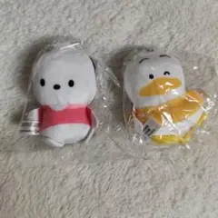 はぴだんぶい　ぬいぐるみボールチェーン　ポチャッコ　あひるのペックル