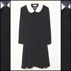 昭和レトロ古着★ローウエストボックスプリーツお嬢様ワンピース