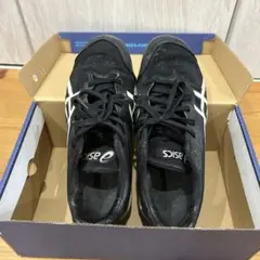 子供野球スパイク　asics  24.0  黒