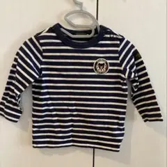 【値下げ中】DOUBLE.B MikiHouse ボーダー 長袖Tシャツ 80