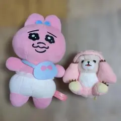 おぱんちゅうさぎ ぬいぐるみ マスコット 2点セット