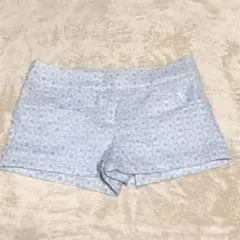 花柄？ ブルーショートパンツ 38サイズ(M)