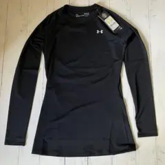 アンダーアーマー ヒートギア コンプレッション 長袖 M レディース 黒 モック