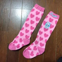 EARTHMAGIC ハート柄キッズ靴下