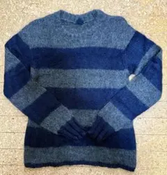 J.Crew タートルネックニット ボーダー サイズ:L - メルカリ