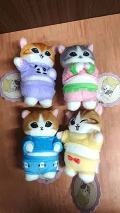 モフサンド　パジャマにゃんマスコット② 4種コンプセット