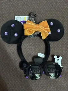 【新品未使用】ディズニーリゾート　2024 ハロウィン　カチューシャ　サングラス