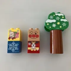 まちがひろがる アンパンマン ブロックラボ　アンパンマンとウインターセット