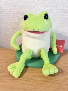 未使用 かえるのケロピョンぬいぐるみ 自転車ギミック おとぼけ