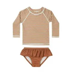 新品 8-9y Rylee&Cru stripe ラッシュガード 水着