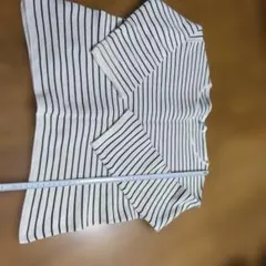 ✴ジャンク品UNIQLOストライプデザイン五分袖トップス