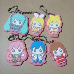 百均初音ミクコラボ キーホルダー6個