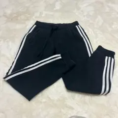 adidas 黒 スウェットパンツ 3本ライン