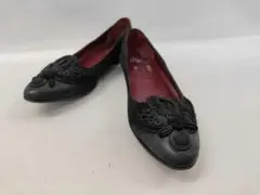 【希少】PRADA プラダ 刺繍 フラットパンプス 35.5 日本22.5cmのサムネイル