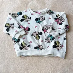 ミニー プリント トレーナー 90cm