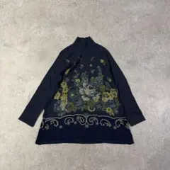 TOKUKO 1er VOL トクコプルミエヴォル 花柄　ハイネックニットのサムネイル