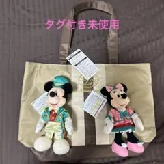 新品未使用】ぬいぐるみバッジ トートバッグ ディズニーランドホテル