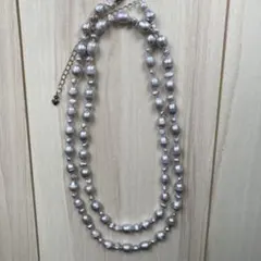 天然パール ロングネックレス