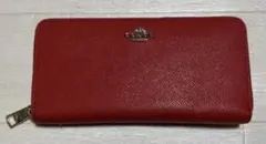 coach長財布　レッド