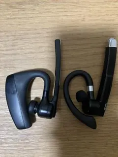 ワイヤレスヘッド２個セット 耳掛け式 片耳用　ブラック