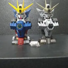 MS メカニカルバスト08 ウイングガンダムゼロ&スノーホワイト全塗装3体セット