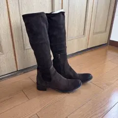 プラダ スエード ロングブーツ ダークブラウンのサムネイル