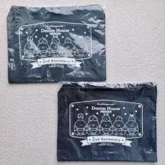 【匿名配送】デニムハウス倉敷店2周年限定ポーチ★すみっコぐらし 2点セット