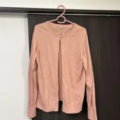 ユニクロ　ピンクカーディガン　XL
