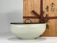 J16S75 朝鮮半島美術 李朝時代 李朝辰砂花卉福寿文面取壺 古物 韓国