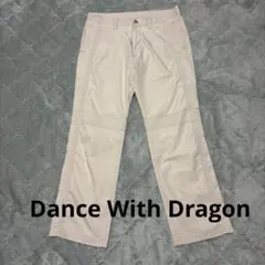 Dance With Dragon ベージュ ストレートパンツ メンズ ゴルフ