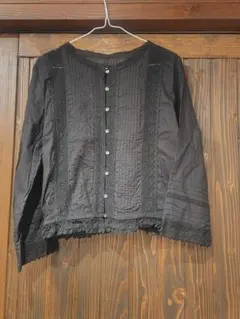 LOWRYS　FARM　裾フリルブラウス　長袖