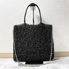 アンテプリマ スタンダード ラージ チェーン付き ハンドバッグ 黒