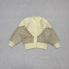 ニットカーディガン ケーブル編み アーカイブ ブラウン ベージュ かわいい