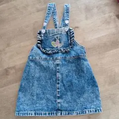 フタフタ デニムジャンバースカート 95cm