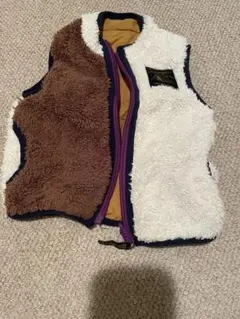 breeze ボア　リバーシブルベスト　80センチ　ボアベスト　ベビーベスト
