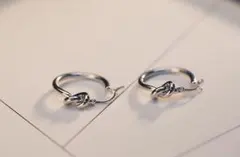 l-pa010 sa  シルバー　 ねじれ トレンド