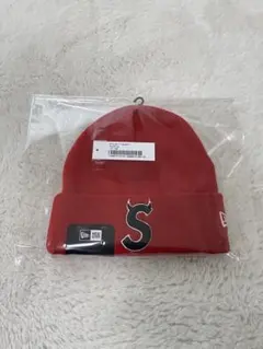 Supreme New Era Devil S Logo Beanie Red
