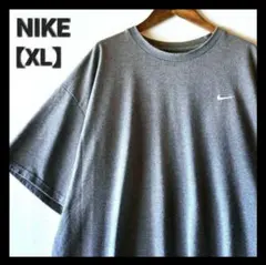 00s nike y2k ワンポイント 刺繍 スウォッシュロゴ ビッグTシャツ