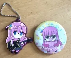 ぼっち・ざ・ろっく！ ギターキーホルダー＆缶バッジセット でふぉラバ！後藤ひとり