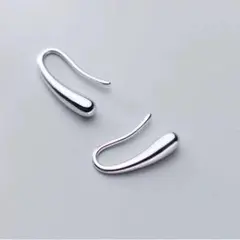 ドロップピアス シルバーカラー シンプル
