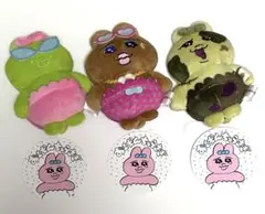 ⭐️完売品⭐️おぱんちゅうさぎ３体 チャーム 日焼け 宇宙人 ゾンビ しまむら