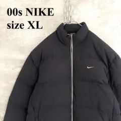 11/17迄✨レア★XL★00s OLD NIKE 肉厚 ダウンジャケット 黒