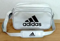 adidas スポーツバッグ エナメル ホワイト