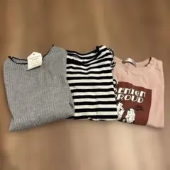 新品未使用含む　ロンT 女の子　110 三枚セット　まとめ売り