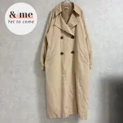 グレイル　トレンチコート　ロング　ラグラン袖　ベルト付き　アウター　ベージュ